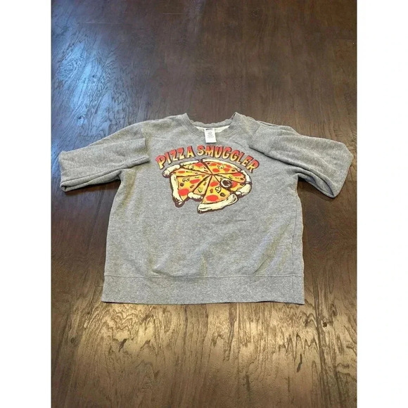 Star Wars Pizza Smuggler Millennium Falcon Disney Crewneck Sweater Medium #34 - Picture 1 of 3